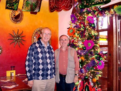 Dave & good friend Lee Zimmerman at Guadalajara Restaurant in Cebu - 2009
