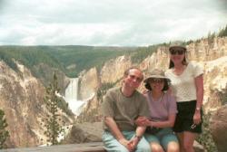 Dave, Virgie & Mimi at Yellowstone Falls